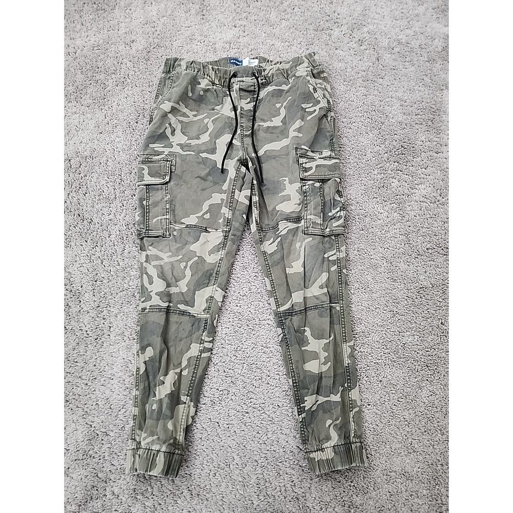 Old Navy Modern Jogger Mens L Green Camo Built-In Flex Cargo Pants Utility